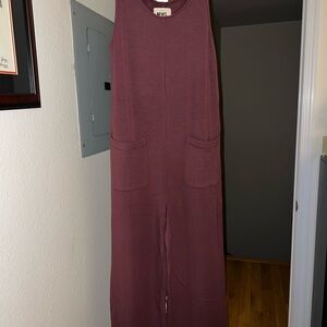 Madewell MWL Purple/Brown Jumpsuit